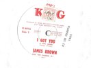 JAMES BROWN I FEEL GOOD  7'' made in NZ New Zealand KING label 1965 radio copy