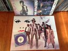 PRINCE & THE REVOLUTION PURPLE RAIN LP POSTER + PURPLE VINYL 45 + 12