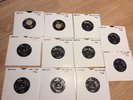 original 1960s beatles 45 parlophone singles collection x11  for record player