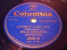 JAZZ MILLS CALVACADE ORCH Lovely Liza Lee ROYAL BLUE COLUMBIA 3066 EE-
