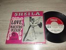 45t sheila  love maestro please carrere  belgique