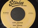 Country Bop 45 - Don Owens On Starday 607 Custom Press Last Chance VG+