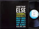 CANNONBALL ADDERLEY Somethin' Else LP BLUE NOTE BLP 1595 US 1958 EAR MONO W.63rd