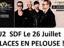 Places tickets PELOUSE   Concert U2 au STADE DE FRANCE PARIS 26.07 - CARTONNÉ