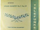 Tatrai Quartet, Beethoven String Quartet No. 7, Telefunken GMA 27 Mono LP