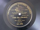 Denise Orme I Think D'Hardelot Gramophone G&T 3751