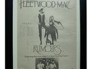 FLEETWOOD MAC+Rumours+TOUR+POSTER+AD+FRAMED+ORIGINAL 1977+EXPRESS GLOBAL SHIP