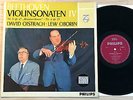 OISTRAKH OBORIN violin sonatas BEETHOVEN 1stPress 1960s PHILIPS MINT