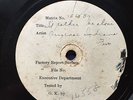 ORIGINAL INDIANA FIVE/ HARRY RESER ORCH 1926 SHELLAC PATHE/PERFECT TEST PRESSING