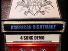 AMERICAN NIGHTMARE Demo Cassette Tape/Red sXe HC give up the ghost converge gutg