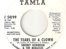 SMOKEY ROBINSON & MIRACLES The Tears Of A Clown TAMLA DJ MOTOWN NORTHERN SOUL 45