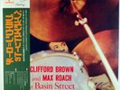 CLIFFORD BROWN AND MAX ROACH AT BASIN STREET-MINT, UNPLAYED, INSERT & OBI STRIP
