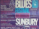 ORIGINAL CLASSIC ROCK POSTER SUNBURY FESTIVAL 1968 JEFF BECK, DEEP PURPLE, T REX