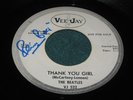 1963 Original The Beatles From Me To You VJ Vee Jay WL PROMO 45 SIGNED Pete Best