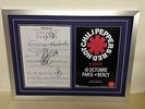Red Hot Chili Peppers Hand Signed/Autographed Songsheet with Poster and COA