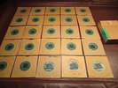 SEEBURG BACKGROUND MUSIC LIBRARY 25 GREEN LABEL 45 RPM RECORDS WITH BOX