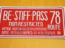 Be Stiff - Tour Pass - Salford 1978 (Wreckless Eric Stiff Records Promo) 2