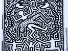ORIGINAL 1983 KEITH HARING ART PRINT & HIP HOP B.BOY VINYL RECORD NM RARE