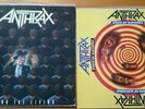 Anthrax 2 LPs Among the Living 1987 / State of Euphoria 1988 Slayer Megadeth