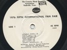 HEAR- Rare Radio Spots 45- 1976 Fan Fair- George Jones, Hank Snow, Bill Anderson