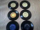 1X6 REGGAE/SKA 7INCH SINGLES.BLUE BEAT-PYRAMID LABELS.