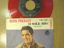 ELVIS PRESLEY - O SOLE MIO  EXTRA RARE RED VINYL YUGOSLAVIA PRESS 7