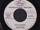 GEORGE JONES: White Lightning / Long Time To Forget 45 (dj) Rockabilly