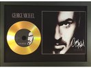 GEORGE MICHAEL 'OLDER' SIGNED GOLD DISC DISPLAY