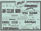 Rare Original 1977 Barry Clarke - Words Flyer Feat The Clash/The Jam/Buzzcocks