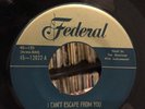 THE DOMINOES 45 I Can't Escape From You / Sixty Minute Man RARE DOO WOP FEDERAL