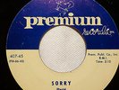 the ESCORTS 45 Sorry / It's Love to Me PREMIUM Doo Wop VG++ Repro e3449