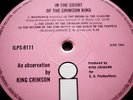 KING CRIMSON IN THE COURT OF EX+ 1st UK Pink Island PRESS Top Audio Fripp