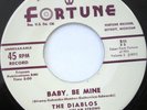 THE DIABLOS The Wind b/w Baby Be Mine 45 RARE DOO-WOP FORTUNE 511