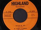 AL CASEY: Teen-age Blues / Give'n Up 45 (1974 issue) Rockabilly