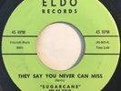 * SUGARCANE They Say You Never Can Miss RARE R&B ROCKER JUMP BLUES Eldo 45 HEAR