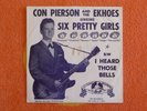 CON PIERSON Six Pretty Gals (Girls) 45rpm PROMO PICTURE SLEEVE ONLY Le-Mans 1964