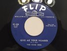 Rare Doo Wop 45 King Bees Give Me Your Number/Puppy Love (Flip) Original Vg++