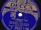 WWII  FLANAGAN & ALLEN 78 RUN RABBIT RUN / HANG OUT WASHING ON SIEGFRIED LINE E-
