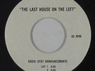 Radio Spot 45 - The Last House On The Left (1972) - Sean S. Cunningham VG++ mp3