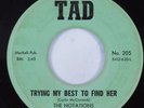 Northern Soul/Funk 45 NOTATIONS Trying My Best To Find Her TAD HEAR