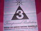 SPACEMEN 3 POSTER. TRANSPARENT RADIATION. 1987 UK Promo. 30 x 42 cms. EX folded.