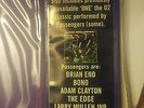 U2 PASSENGERS, MISS SARAJEVO ORIGINAL UK 1ST PRESSING ON Giant Colour Poster