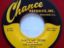 CHANCE 1140 Flamingos org RARE Red Wax R&B/DooWop 45 Mint Minus That's My Desire