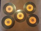 5 BUDDY HOLLY 45 RPM Records - Peggy Sue, Heartbeat, Rave on Others