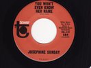 JOSEPHINE SUNDAY  You Won't Even Know Her Name / Don't Let Your Mind...  SOUL