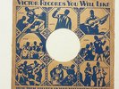VICTOR RECORDS 78RPM SLEEVE Blue Ink-Blues & Jazz-Memphis Jug Band
