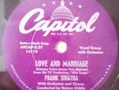 Frank Sinatra LOVE AND MARRIAGE, THE IMPATIENT YEARS Capitol 3260 78 rpm
