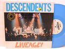 RARE PUNK LP- DESCENDENTS - LIVEAGE In Shrink BLUE WAX 1987 SST Limited Edition