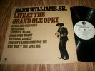 HANK WILLIAMS SR. LIVE AT THE GRAND OLE OPRY LIVE RARE PROMO 1976 ORIGINAL NM