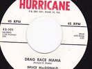 Car Group Rocker Jiver 45 - BRUCE MacDONALD - Drag Race Mama / Boom Boom Zoom